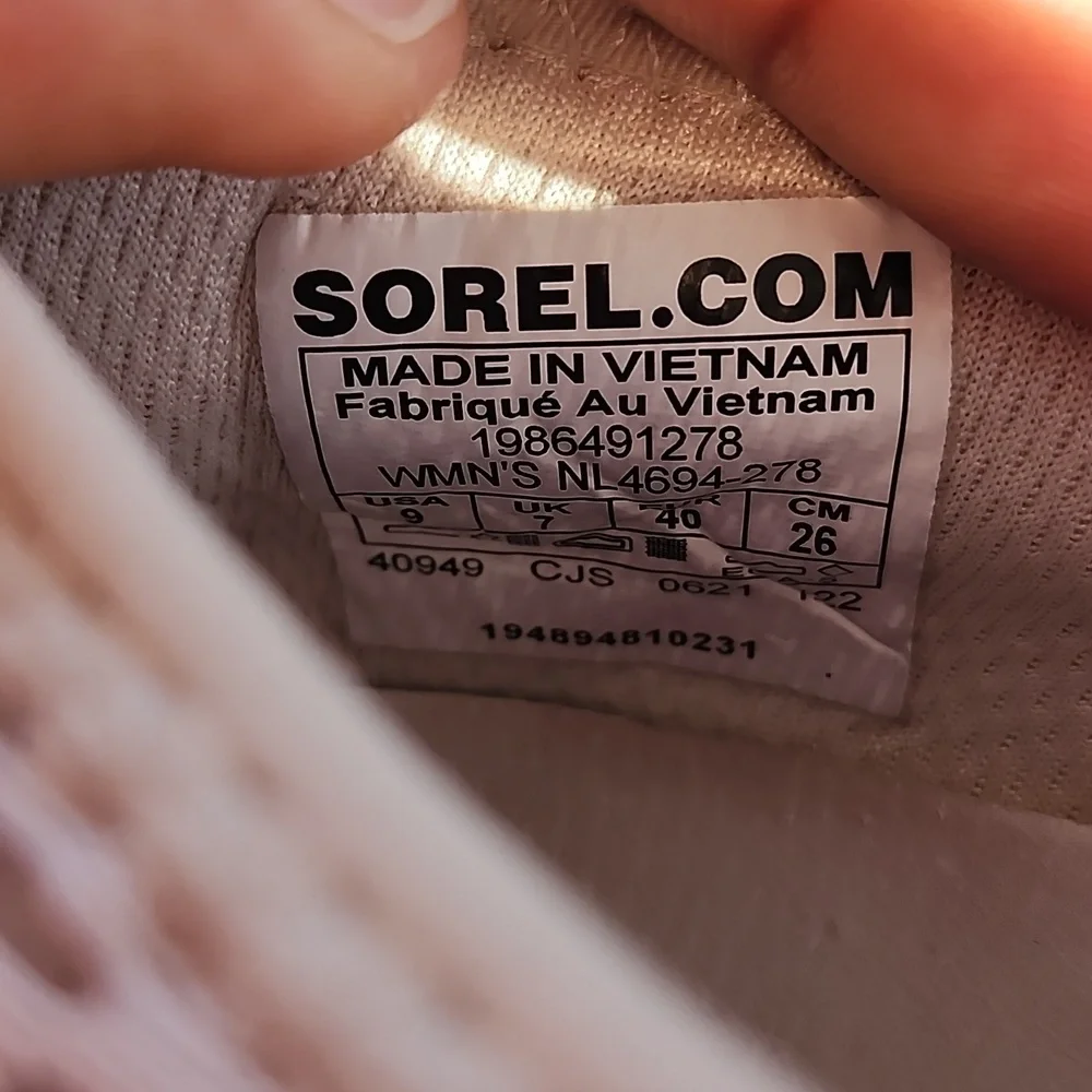 Sorel Women's Beige and Yellow Sneakers - Picture 5 of 7
